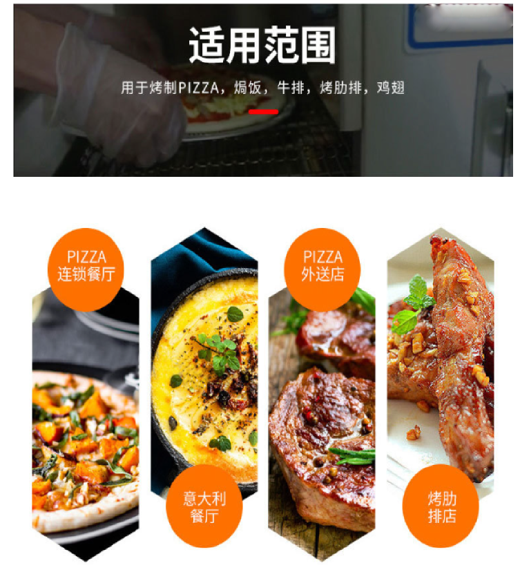 商用YXP-500链式烘烤炉微电脑控制热风循环披萨烤炉详情8