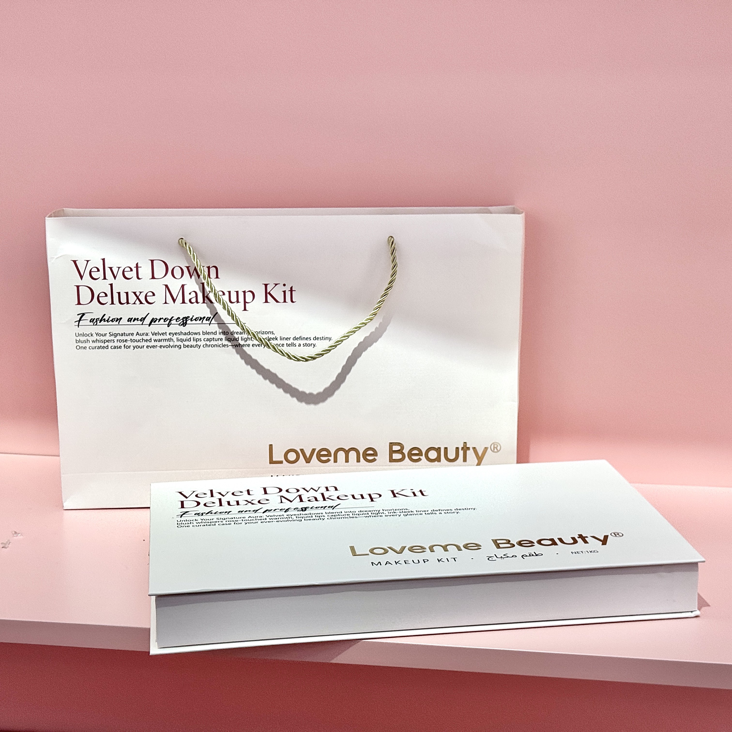 8Pcs in One Velvet Down Deluxe Makeup Kit -Loveme Beauty details Picture