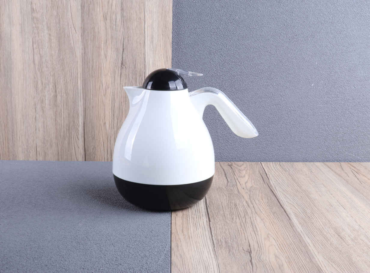 EJSHE 玻璃内胆保温瓶一按出水球形长效保温出口咖啡壶内销礼品壶