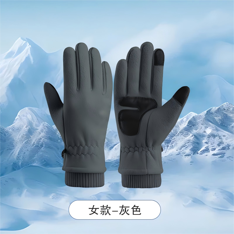 Fleece gloves for winter warmth and warmth, unisex fashionable and simple gloves, outdoor cycling gloves
