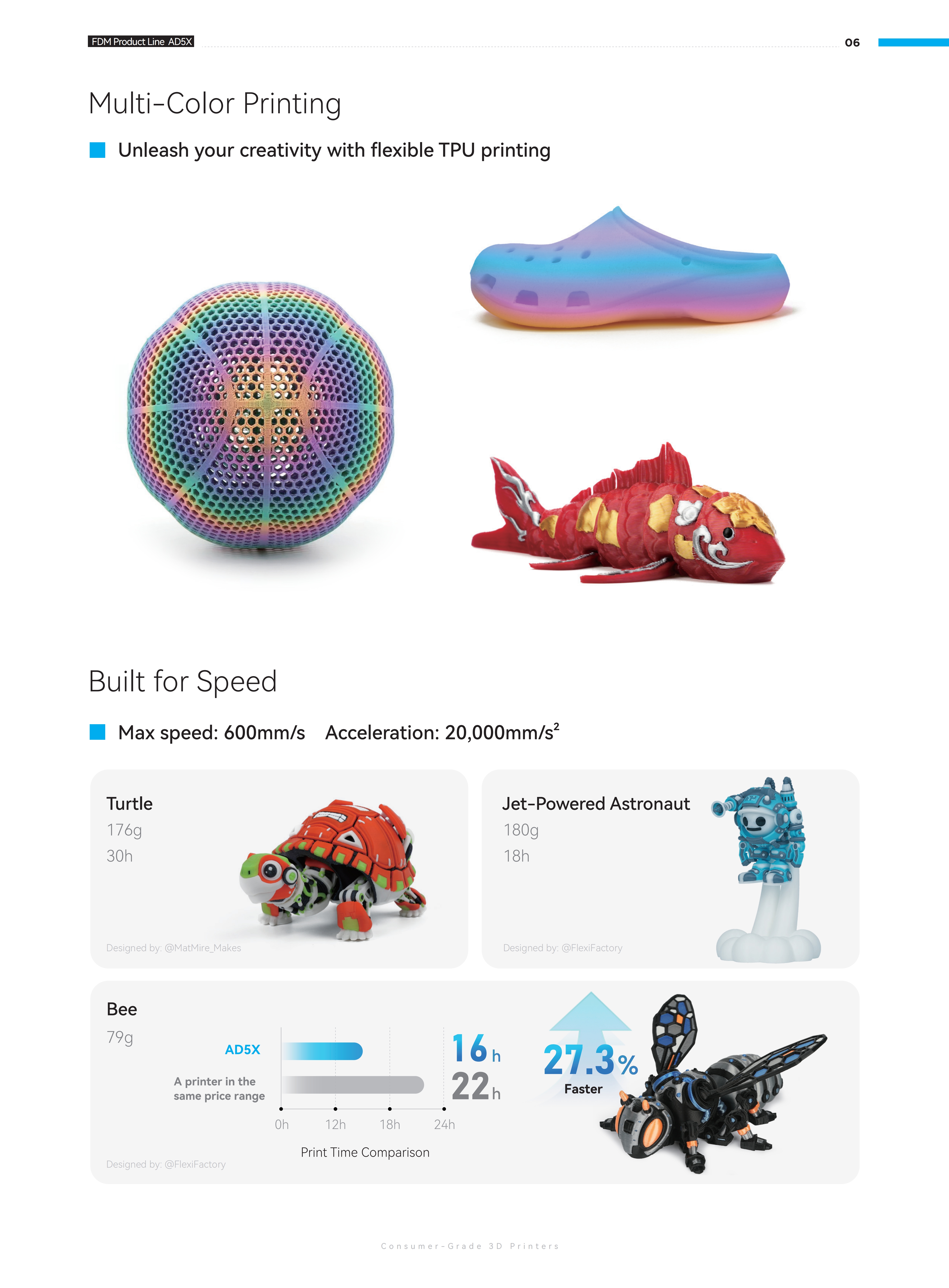 闪铸AD5X高速多色打印全自动调平FDM桌面级简单易用 3D打印机 3Dprinter详情18