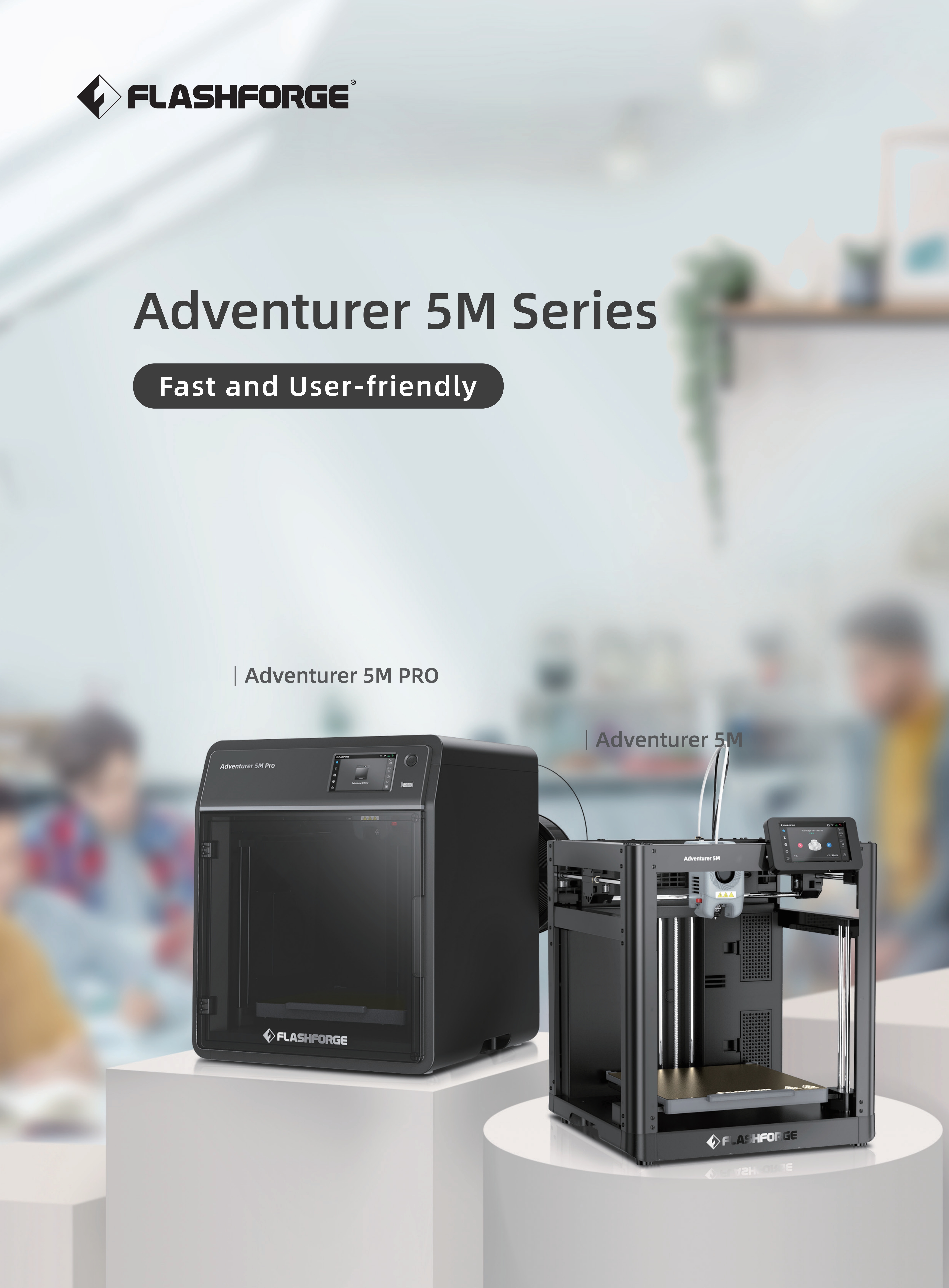 The AD5M Pro features high-speed printing with dual circulation filtration, ready to print out of the box, and remote monitoring. It is a 3D printer with 3D printing consumables pic 20