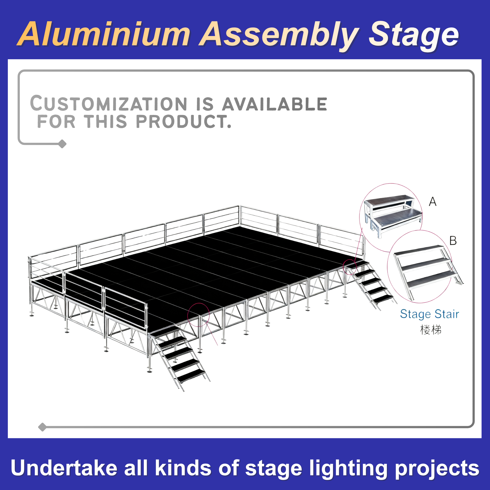 Factory Direct Sales Of Aluminum Alloy Truss Floor-Standing Performance Outdoor Folding Lifting Pin Frame, Screw Frame, Wedding Stage Frame, Truss Gantry Frame, Stage Construction Support Any Specification Customization Application Scenario