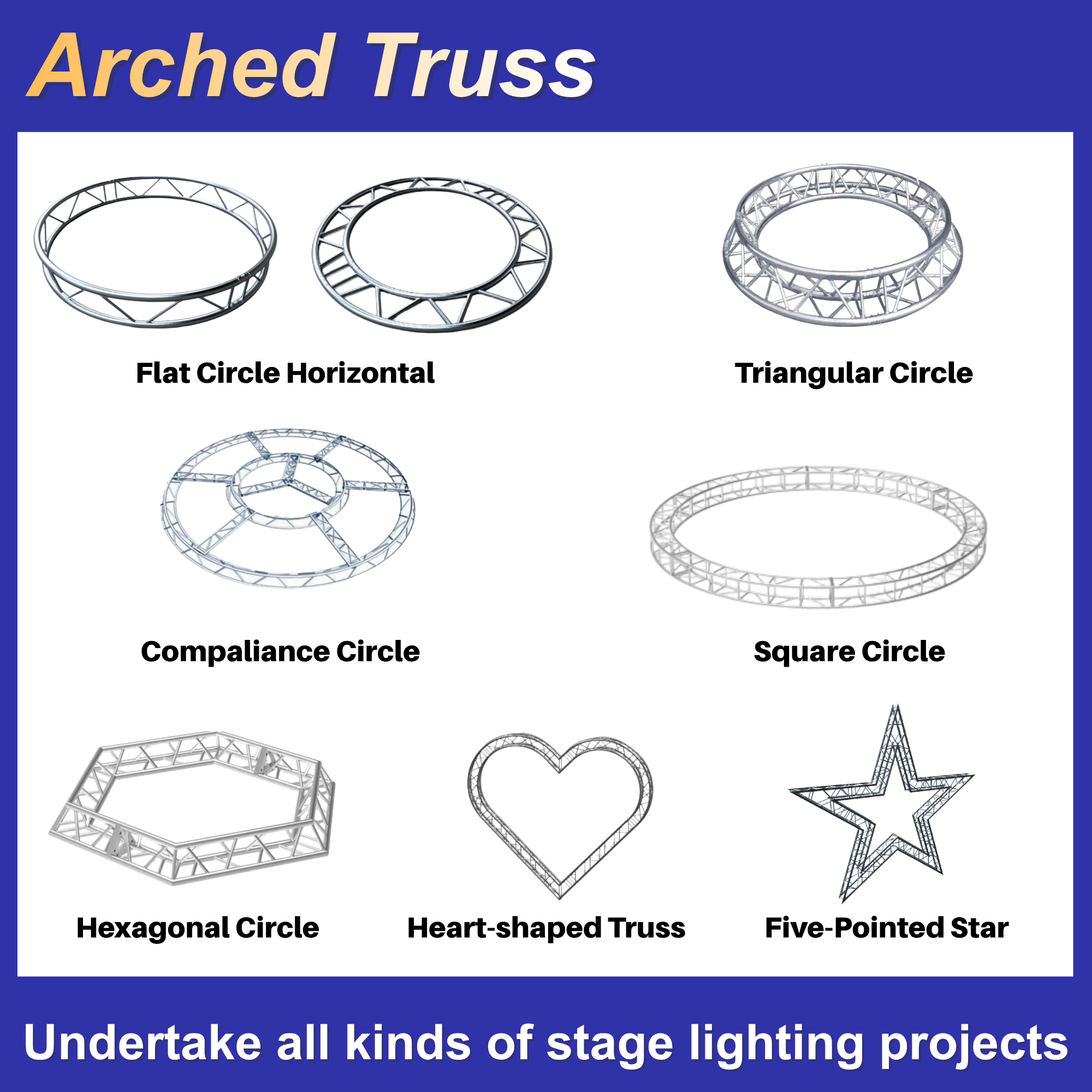 Factory Direct Sales Of Aluminum Alloy Truss Floor-Standing Performance Outdoor Folding Lifting Pin Frame, Screw Frame, Wedding Stage Frame, Truss Gantry Frame, Stage Construction Support Any Specification Customization Item Picture