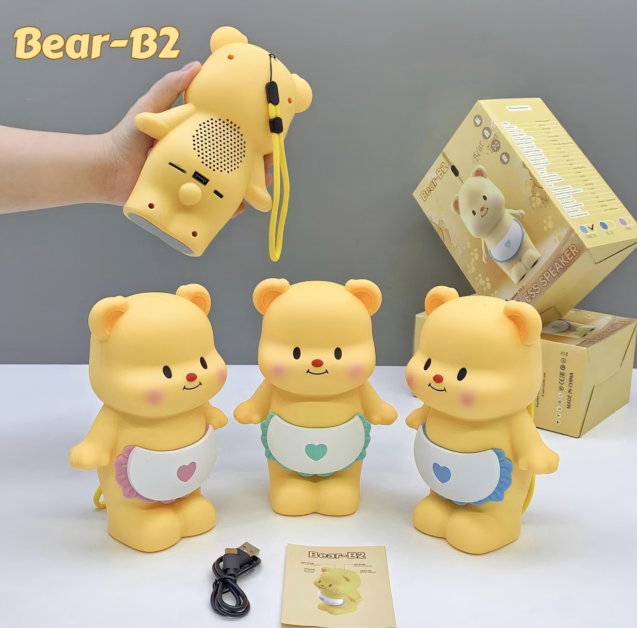 热销款智能奶油熊卡通蓝牙音箱【熊宇宙潮玩空间】