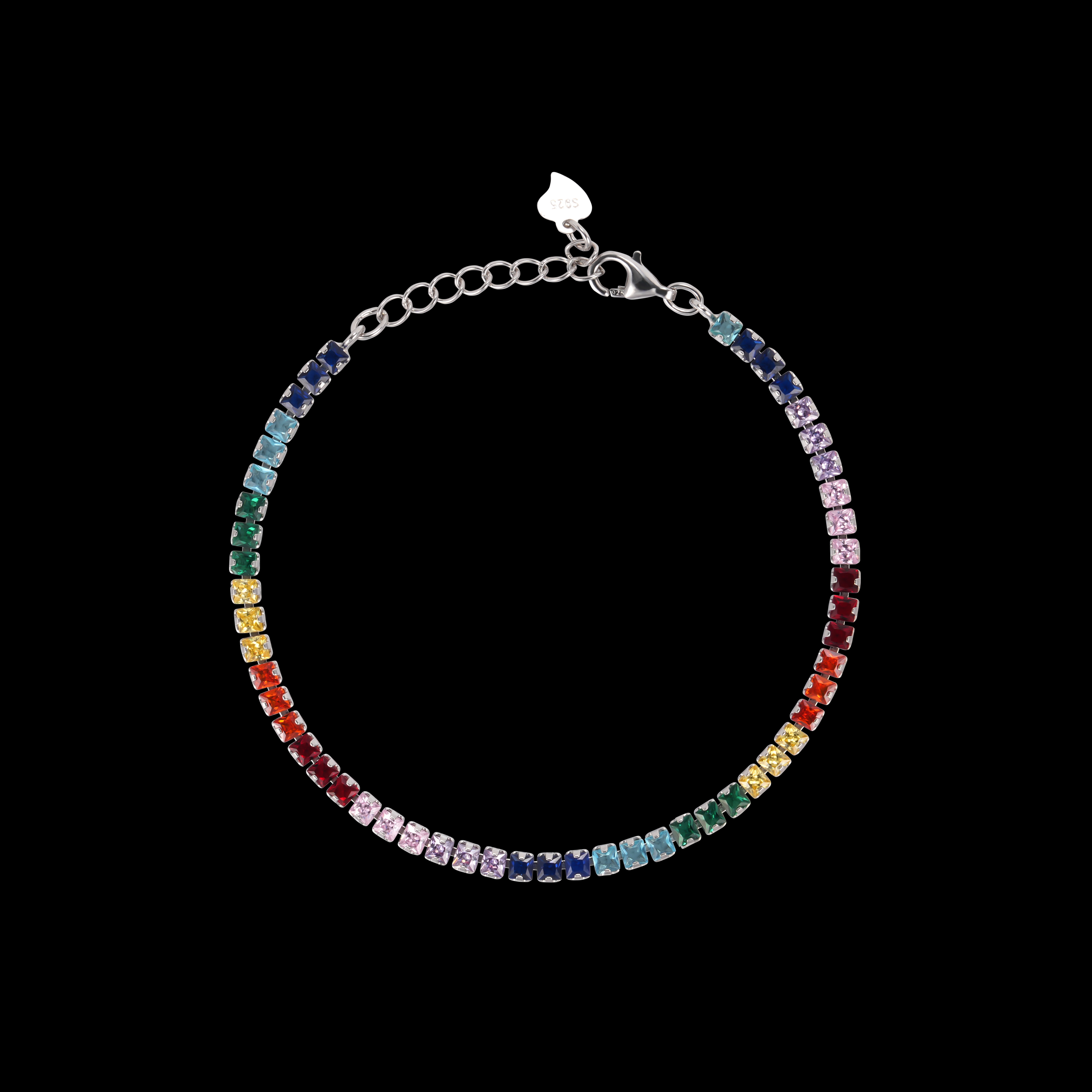ثمانية ألوان، فضة، سوار فضية، أزياء Item Picture