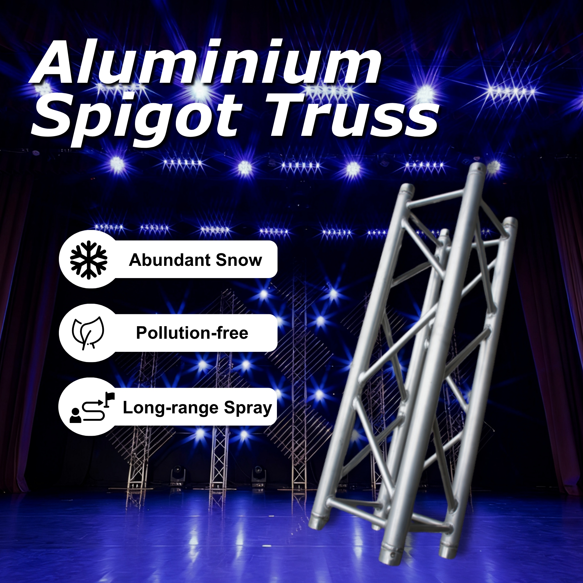 Factory Direct Sales Of Aluminum Alloy Truss Floor-Standing Performance Outdoor Folding Lifting Pin Frame, Screw Frame, Wedding Stage Frame, Truss Gantry Frame, Stage Construction Support Any Specification Customization