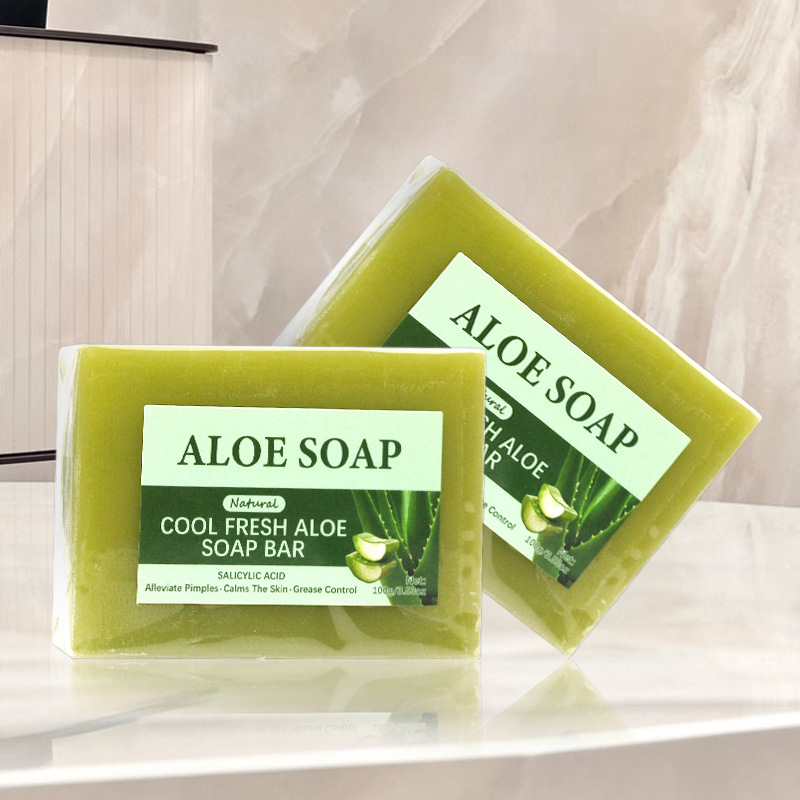 maxi limpio100g Aloe Vera Soap Essential Oil Soap Moisturizing Handmade Soap Plant Soap Bath Soap Item Picture