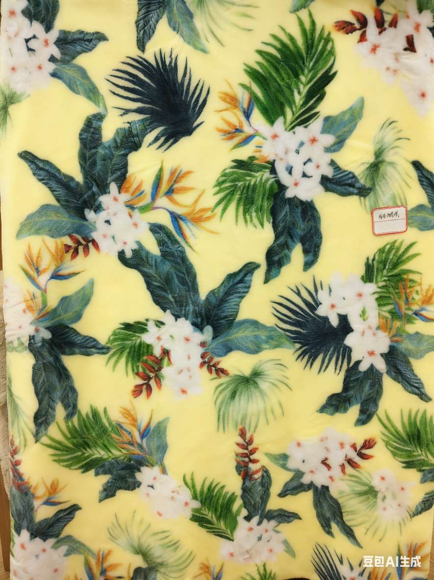 New printed butterfly fleece Specification image
