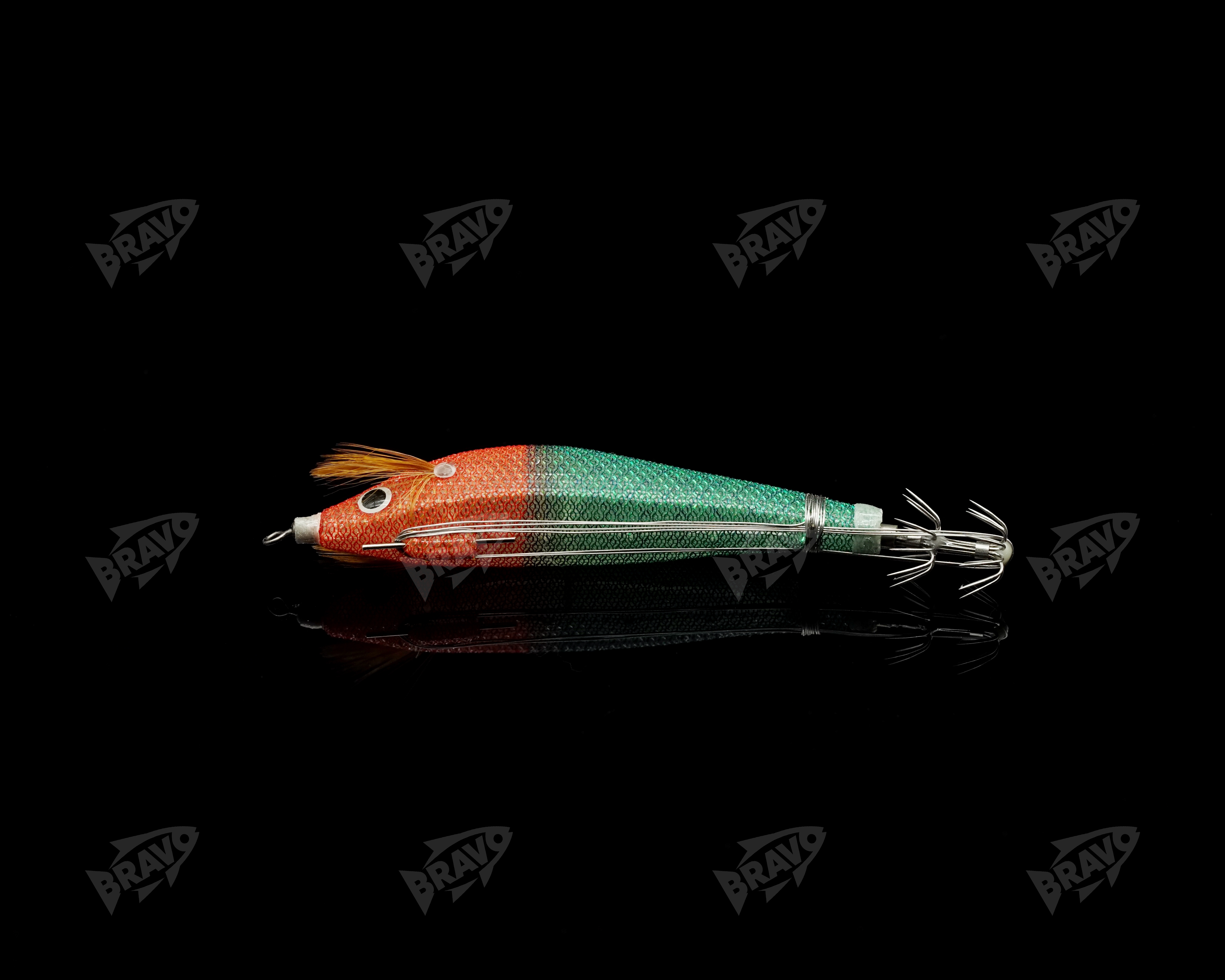 PERABO steel wire wood shrimp bait artificial bait can be tied to live baits with fish slices, glow-in-night UV squid hooks and artificial shrimp pic 12