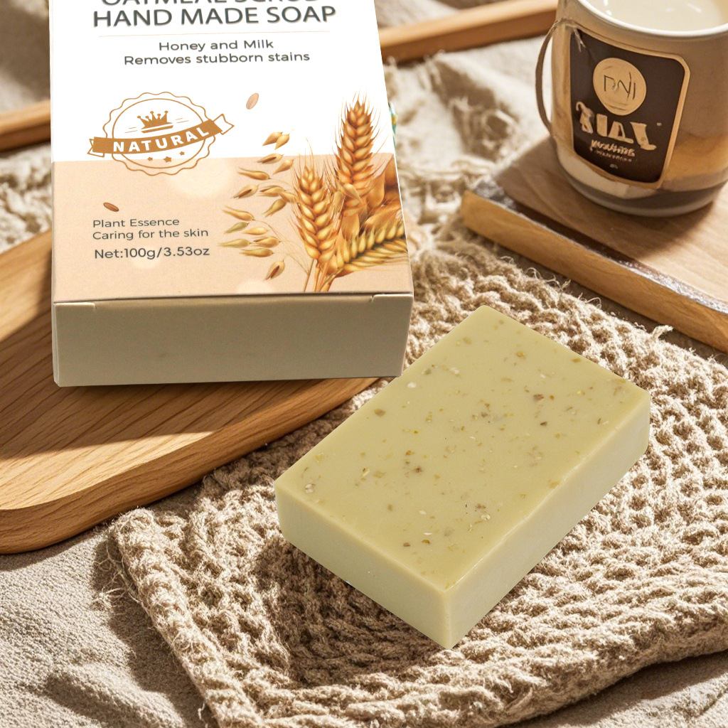 maxi limpio100g Oatmeal soap Facial and Bath Soap Plant-based soap Item Picture
