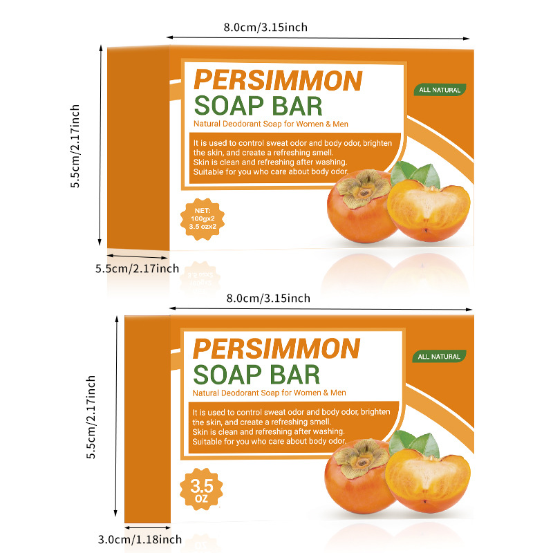 maxi limpio100g Persimmon Soap, Handmade Bath Soap, Bath Cleaning Soap, Odor Soap, exclusively for export Item Picture