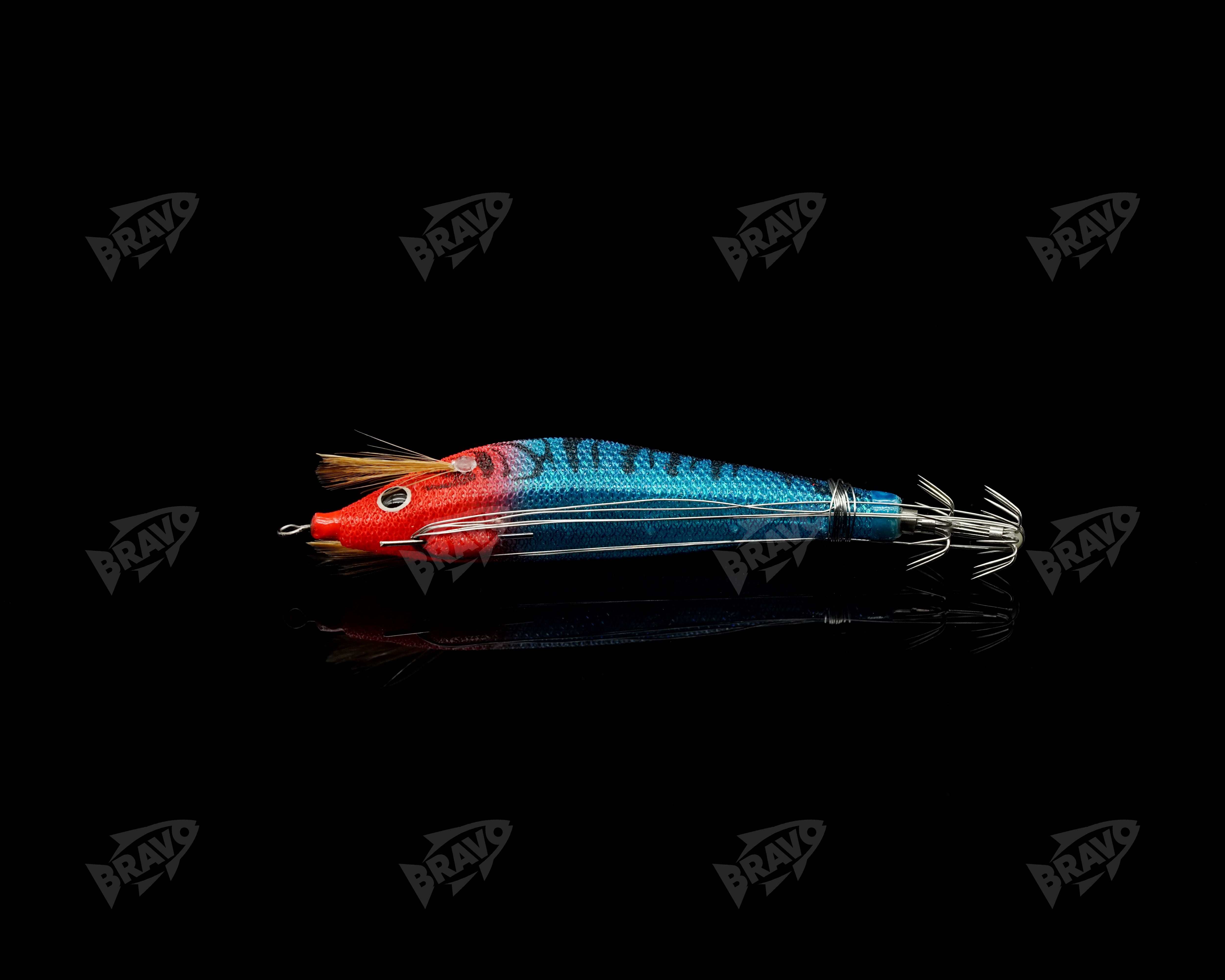 PERABO steel wire wood shrimp bait artificial bait can be tied to live baits with fish slices, glow-in-night UV squid hooks and artificial shrimp pic 14