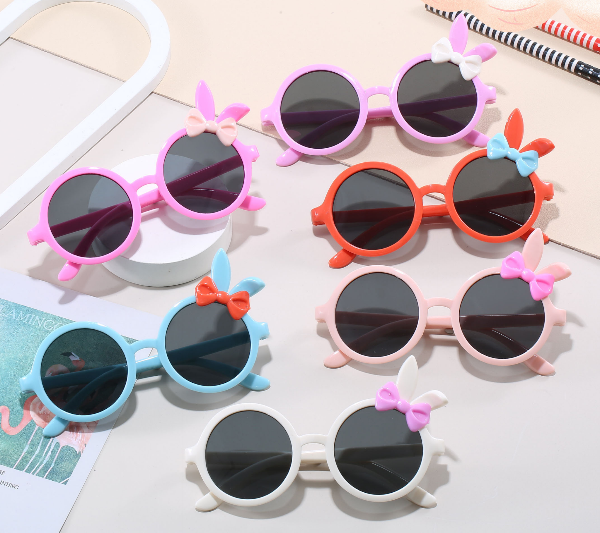 儿童新款太阳镜卡通男童女童可爱墨镜