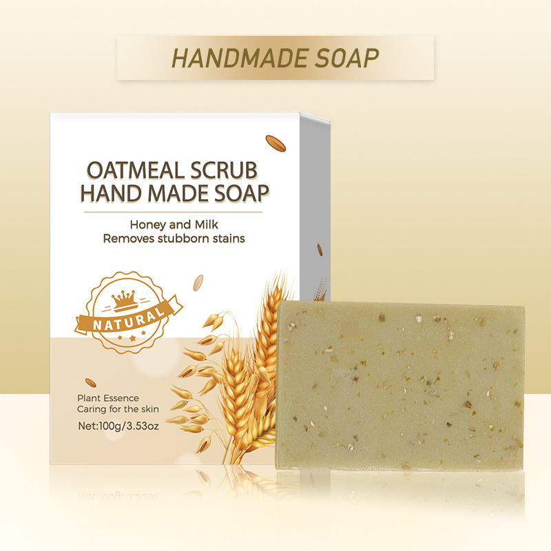 maxi limpio100g Oatmeal soap Facial and Bath Soap Plant-based soap details Picture