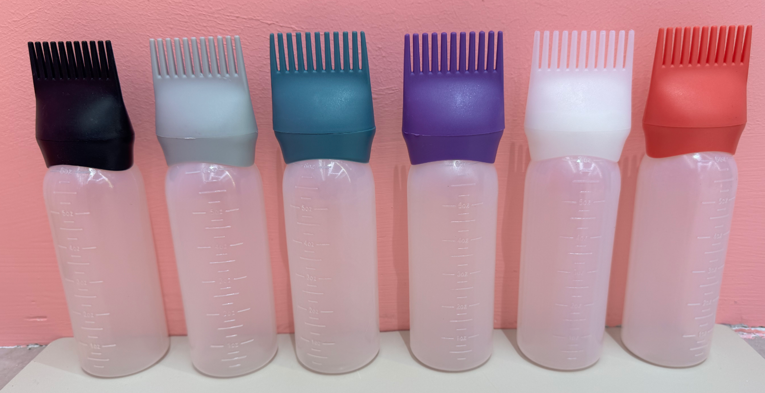 160ML dry cleaning bottle, hair dye bottle, oiling bottle, ointment bottle, toothed hair dye bottle Specification image