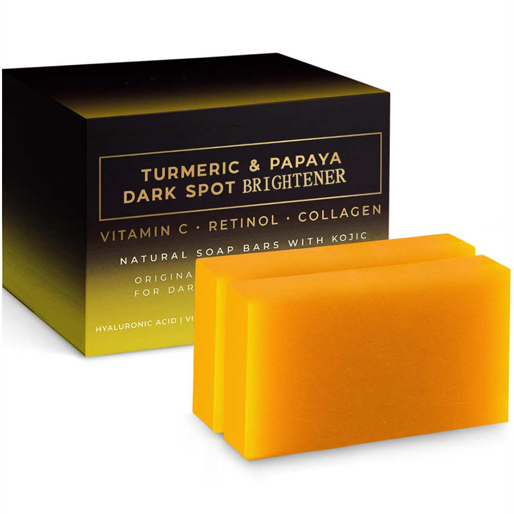 maxi limpio papaya soap曲酸皂沐浴洗脸姜黄皂手工皂木瓜香皂