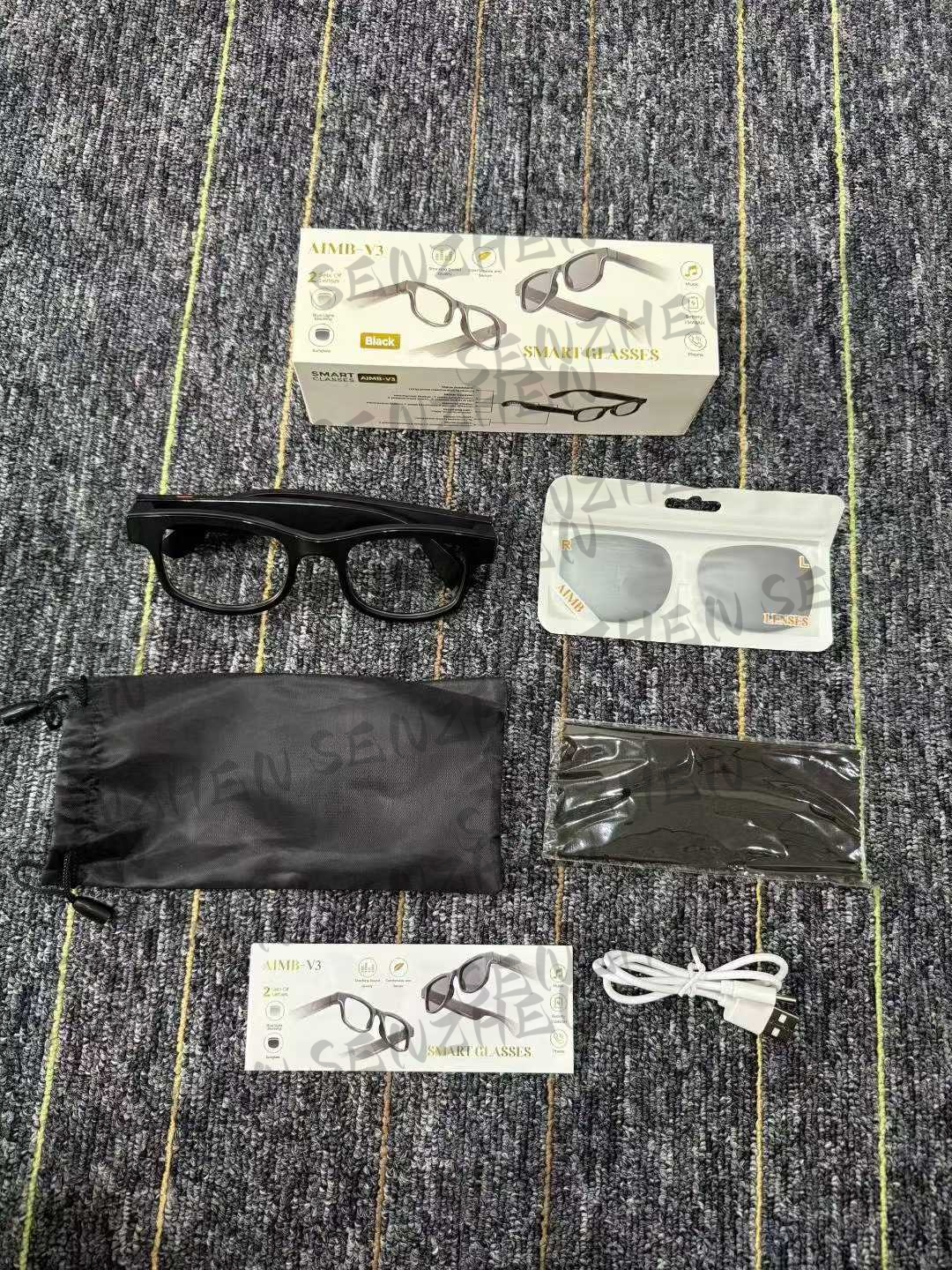 智能眼镜/ai眼镜/AI翻译眼镜/AI眼镜/AI产品图