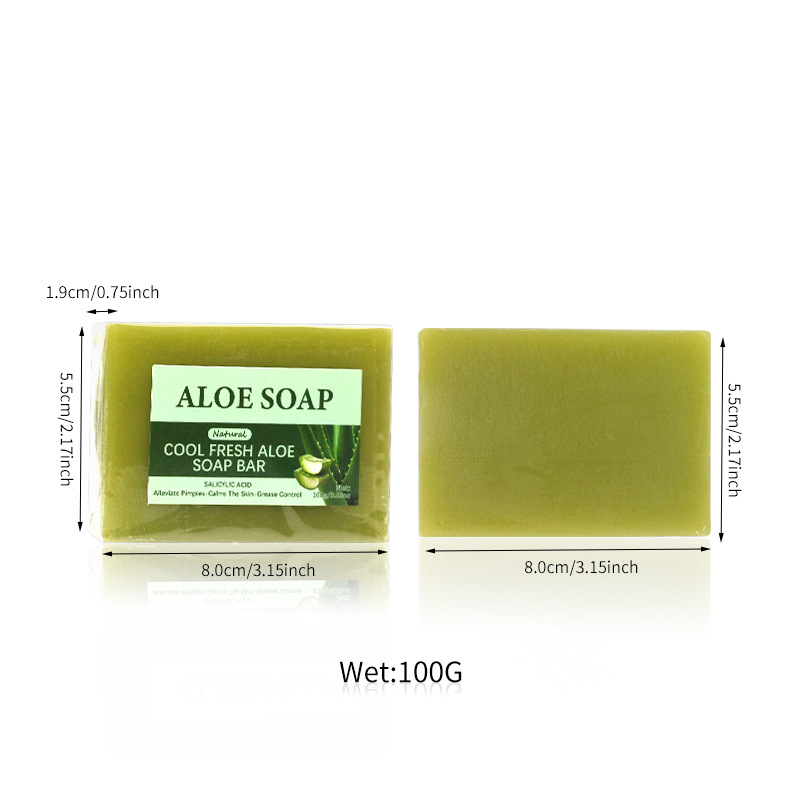 maxi limpio100g Aloe Vera Soap Essential Oil Soap Moisturizing Handmade Soap Plant Soap Bath Soap