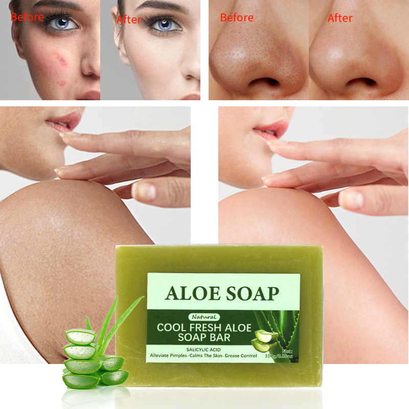 maxi limpio100g Aloe Vera Soap Essential Oil Soap Moisturizing Handmade Soap Plant Soap Bath Soap Application Scenario