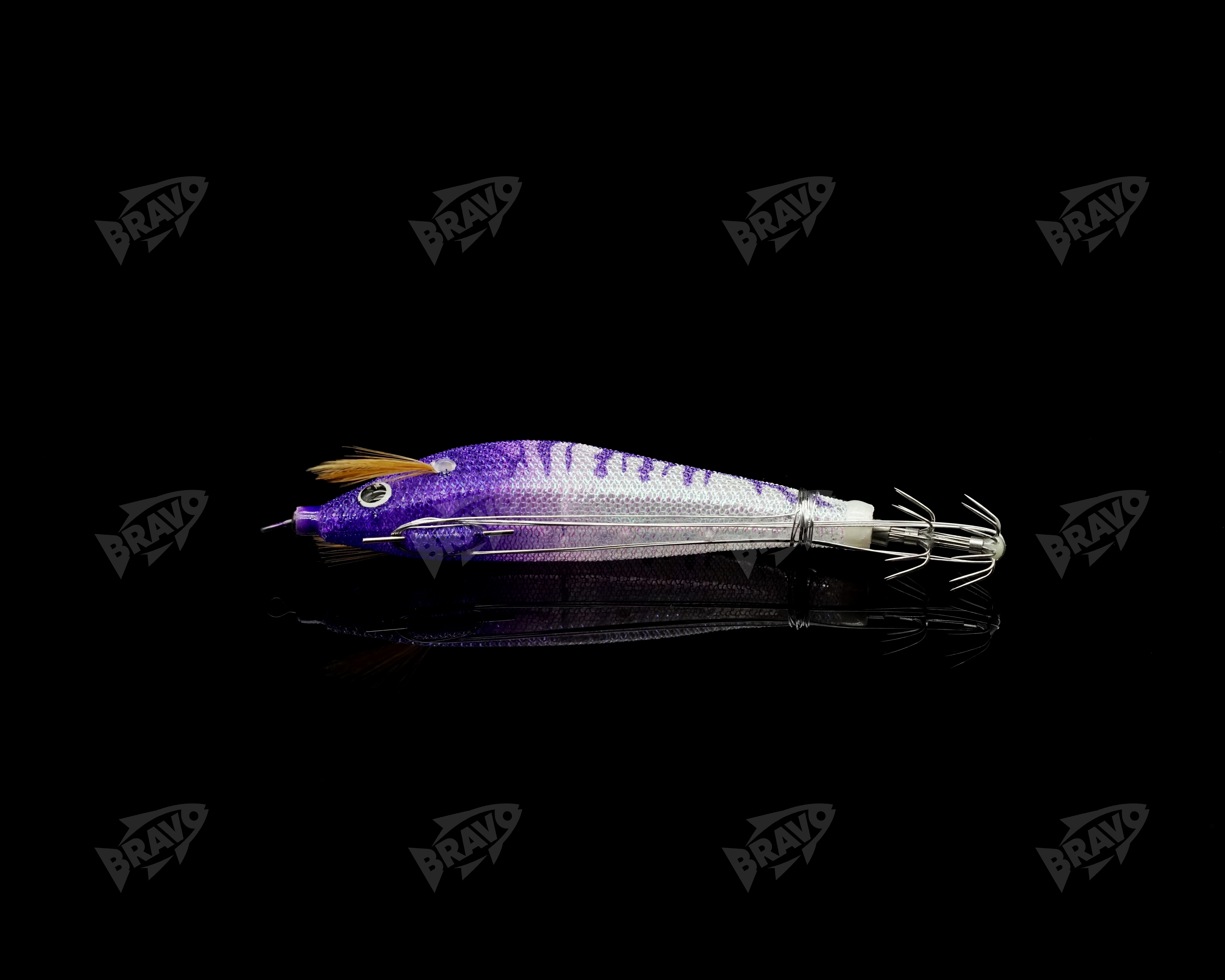 PERABO steel wire wood shrimp bait artificial bait can be tied to live baits with fish slices, glow-in-night UV squid hooks and artificial shrimp pic 9