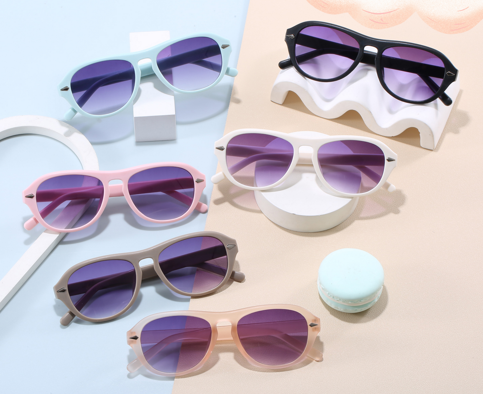 6643儿童眼镜男女童遮阳墨镜