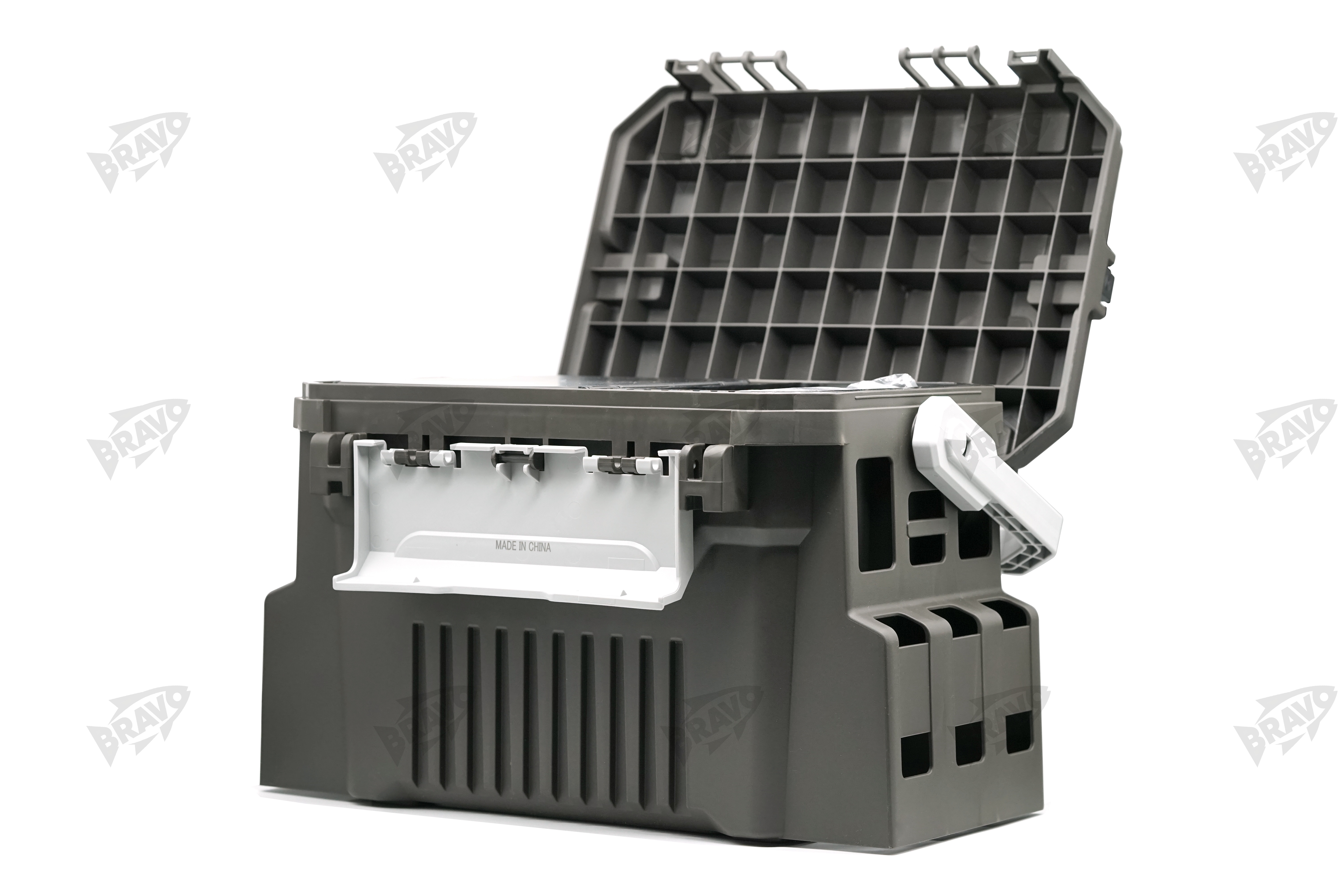 BRAVO Lure fishing box with rod insertion, thickened sea fishing and rock fishing, large-capacity storage box, multi-functional lure fishing box pic 8