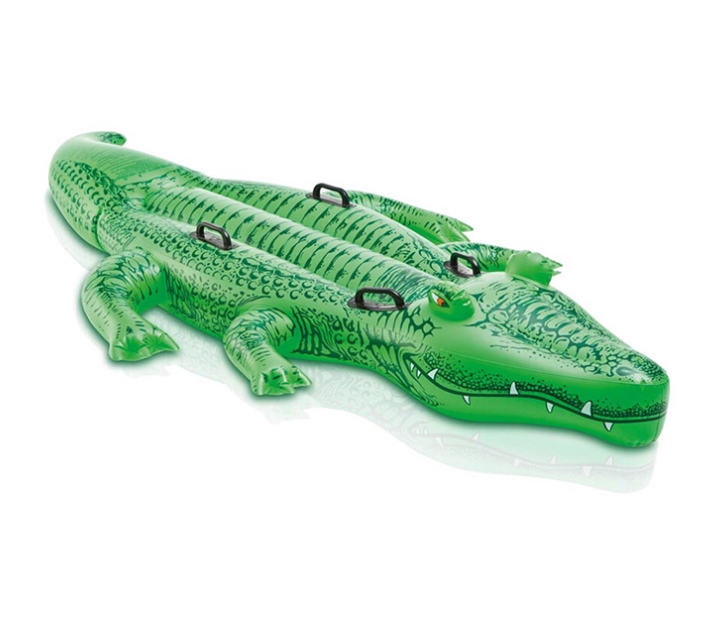 水上浮排充气大鲸鱼鳄鱼坐骑男女儿童泳圈戏水玩具