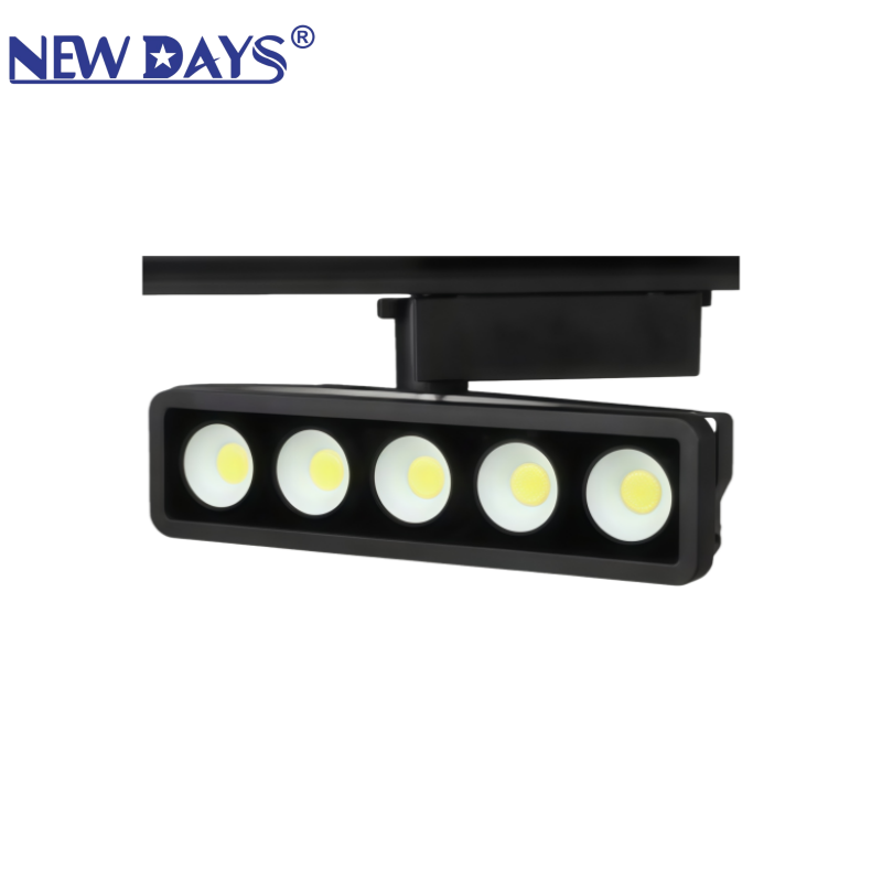 NEWDAYS品牌跨境新款LED磁吸轨道灯嵌入式无主灯客厅照明灯槽泛光灯磁吸灯组合套装