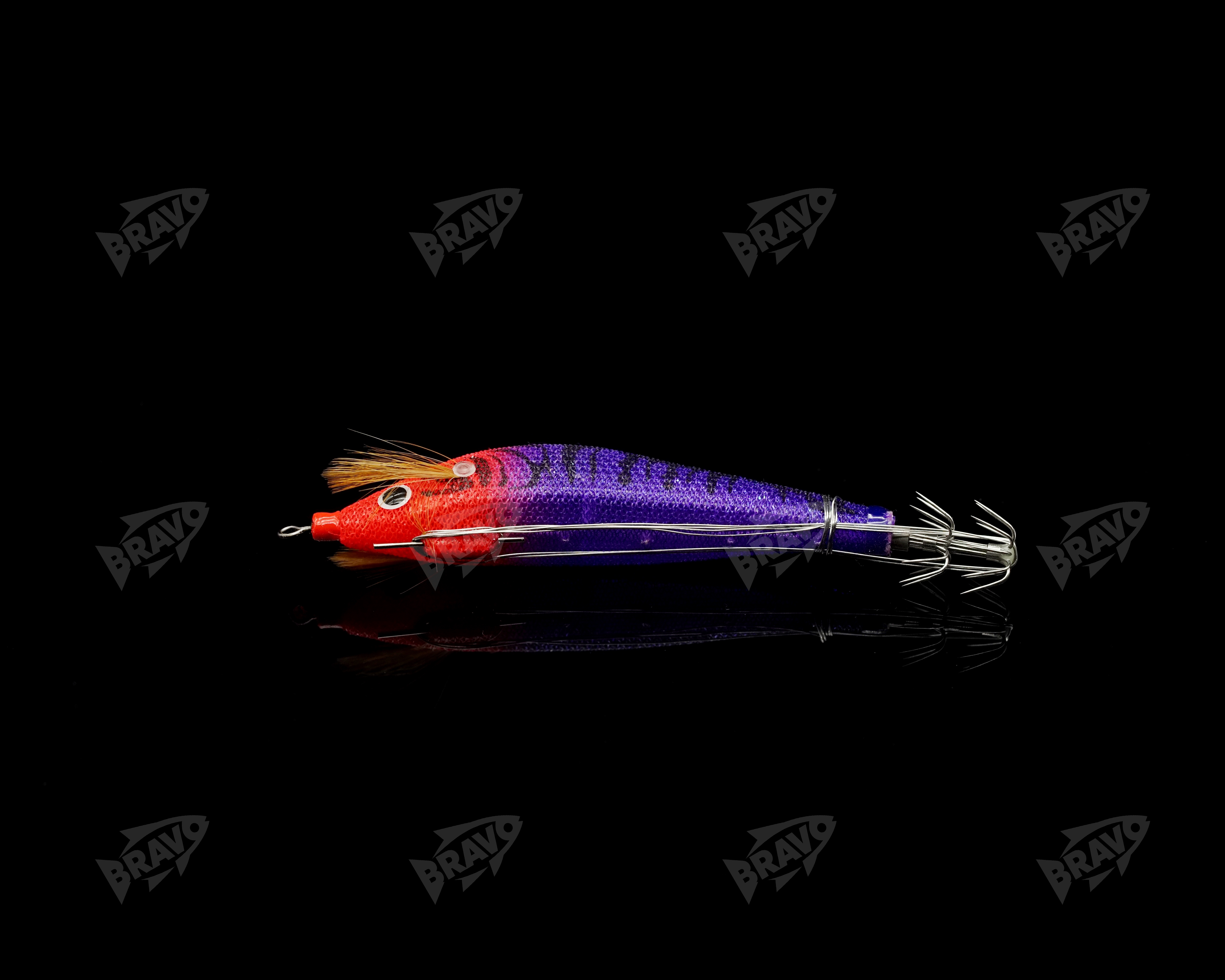 PERABO steel wire wood shrimp bait artificial bait can be tied to live baits with fish slices, glow-in-night UV squid hooks and artificial shrimp pic 13