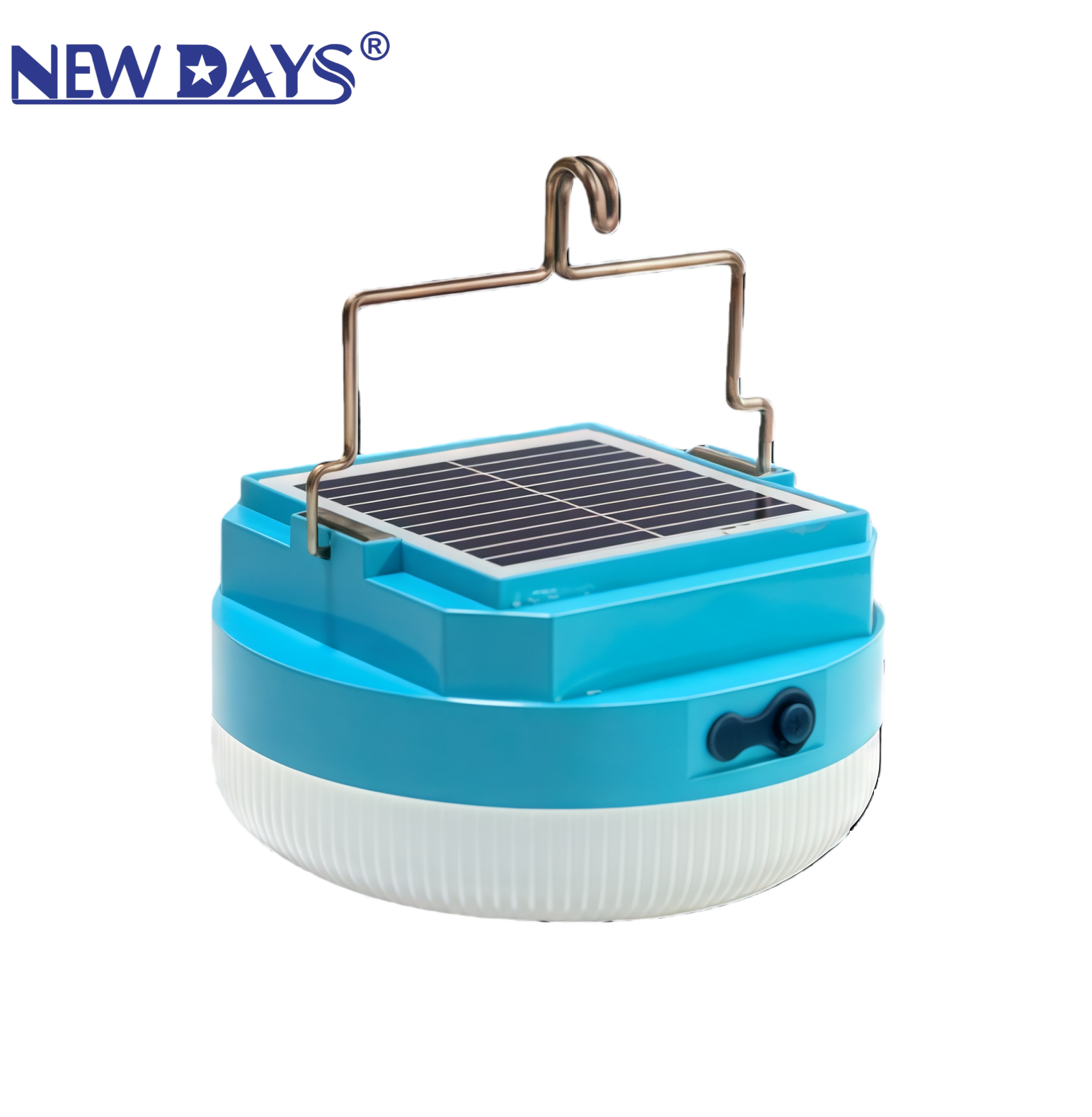 NEWDAYS品牌新款跨境太阳能充电飞碟灯泡磁吸挂灯夜市摆地摊家用备用应急led露营圆形