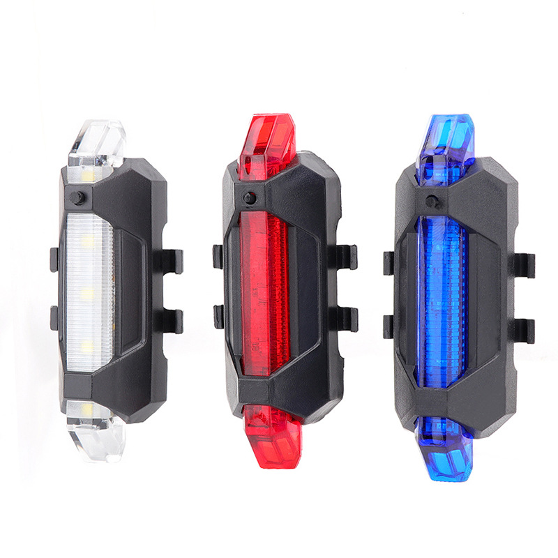 USB charging bicycle taillights, night riding safety warning lights, 918 taillights, LED bicycle lights, riding equipment details Picture