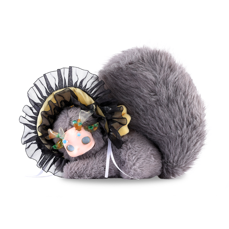 毛绒玩具/玩偶/创意潮流玩具/拉布布娃娃/水豚噜噜白底实物图