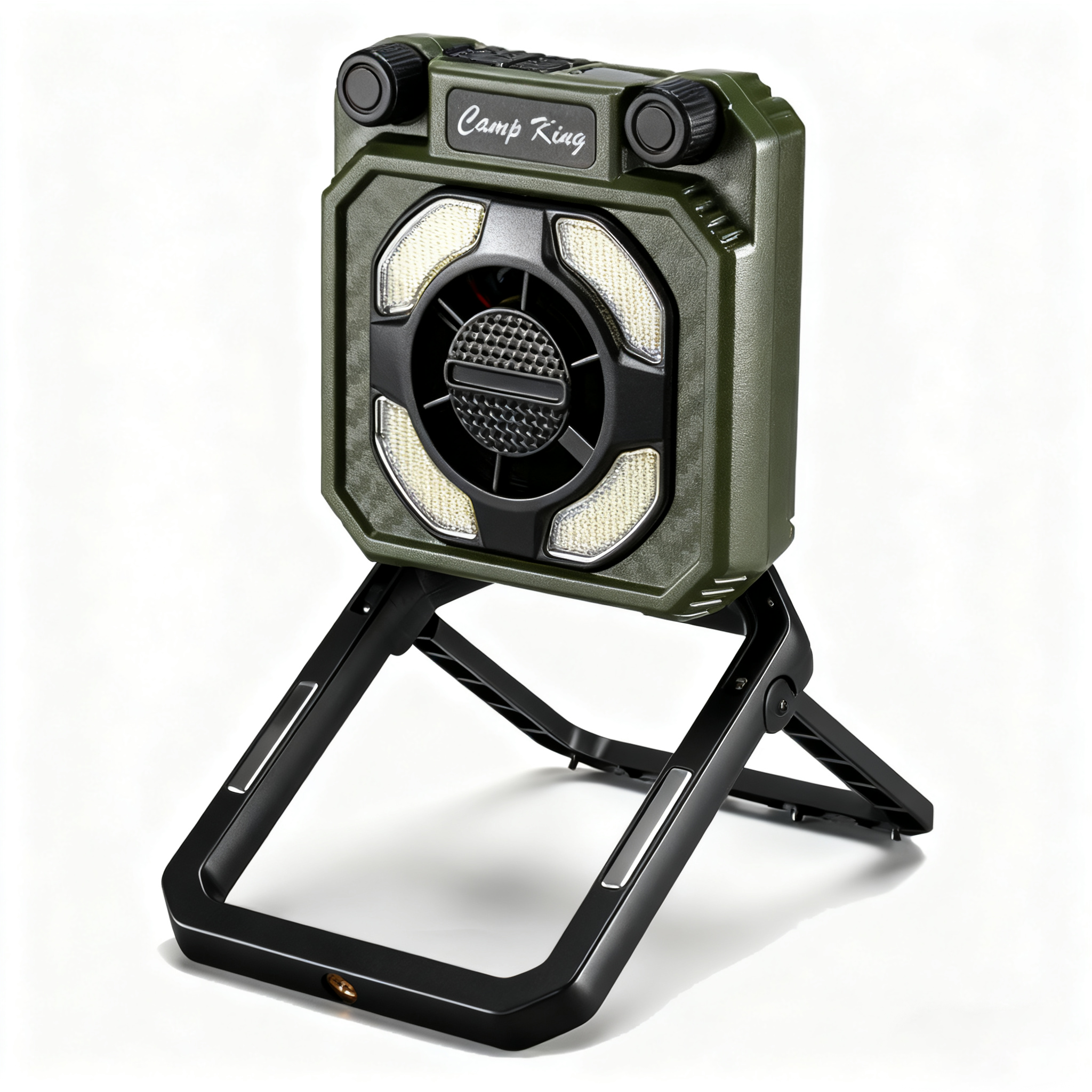 New fan camping lamp USB charging digital display portable multi-functional magnetic camping tent lamp fan lamp Item Picture