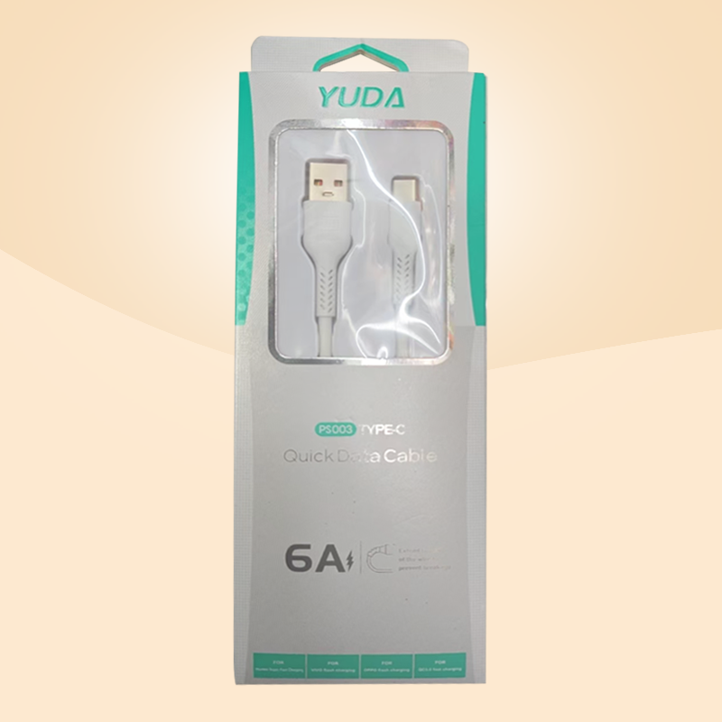 PS003 6A fast charging data cable, supporting Type-C, Lightning and Micro interfaces, efficiently transmits charging data details Picture