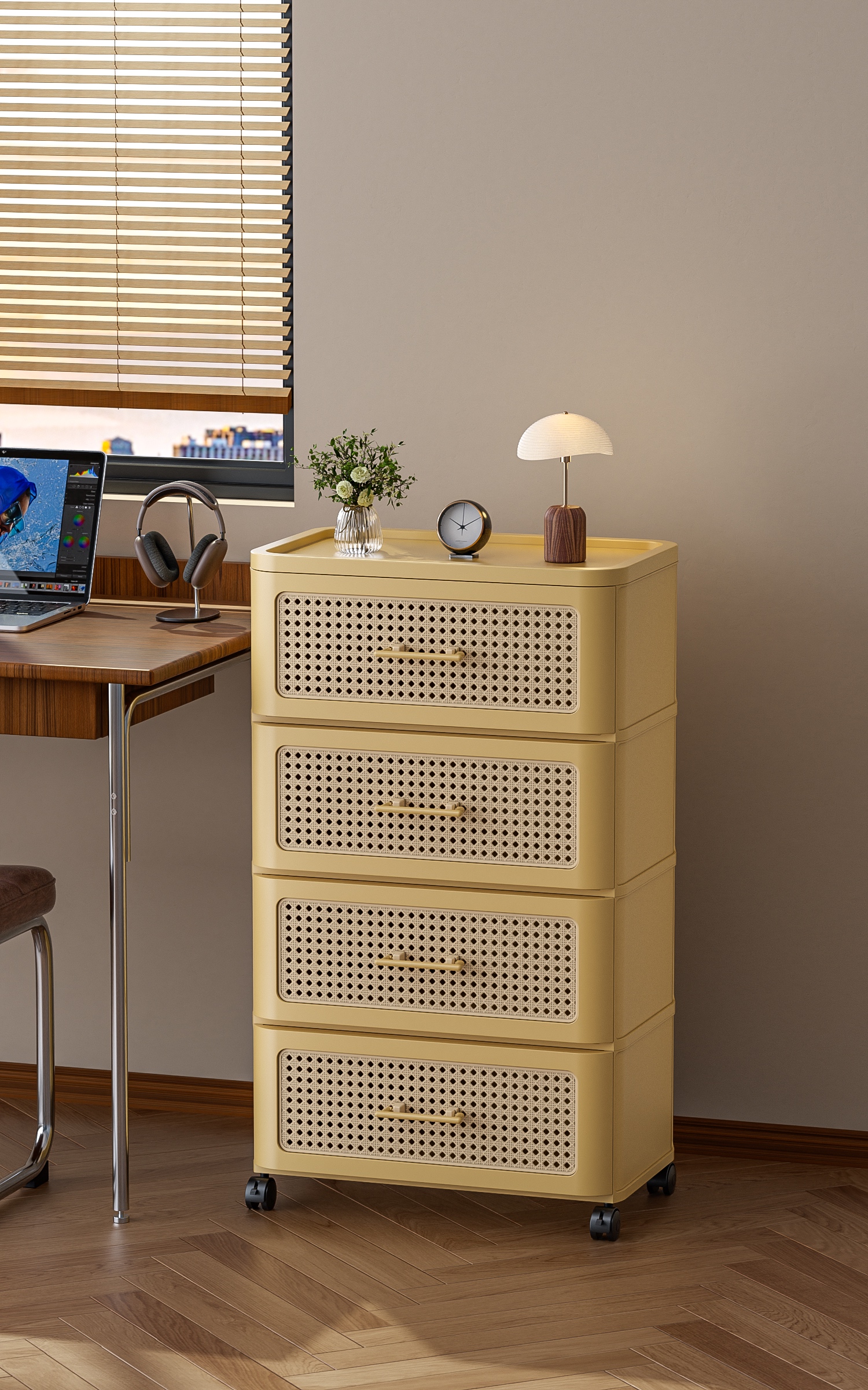 #2023系列 中古风床头柜【鹅黄定制款】详情4