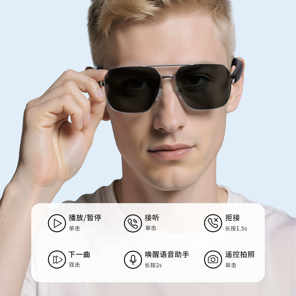 蓝牙智能眼镜/vr眼镜/翻译眼镜/智能眼镜/vr眼镜设备细节图