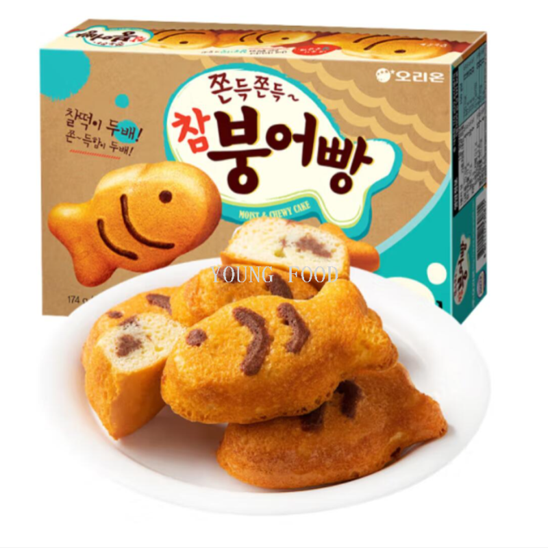 包邮！韩国好丽友儿童打糕鱼174g进口休闲零食糕点手办SPIRITOZZI