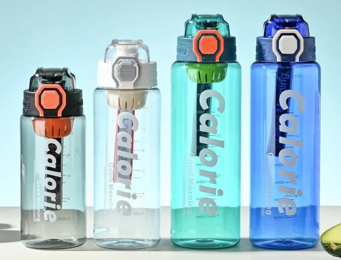 Calorie刻度运动水杯 大容量便携吸管杯 健身户外防漏tritan杯 多色可选详情2