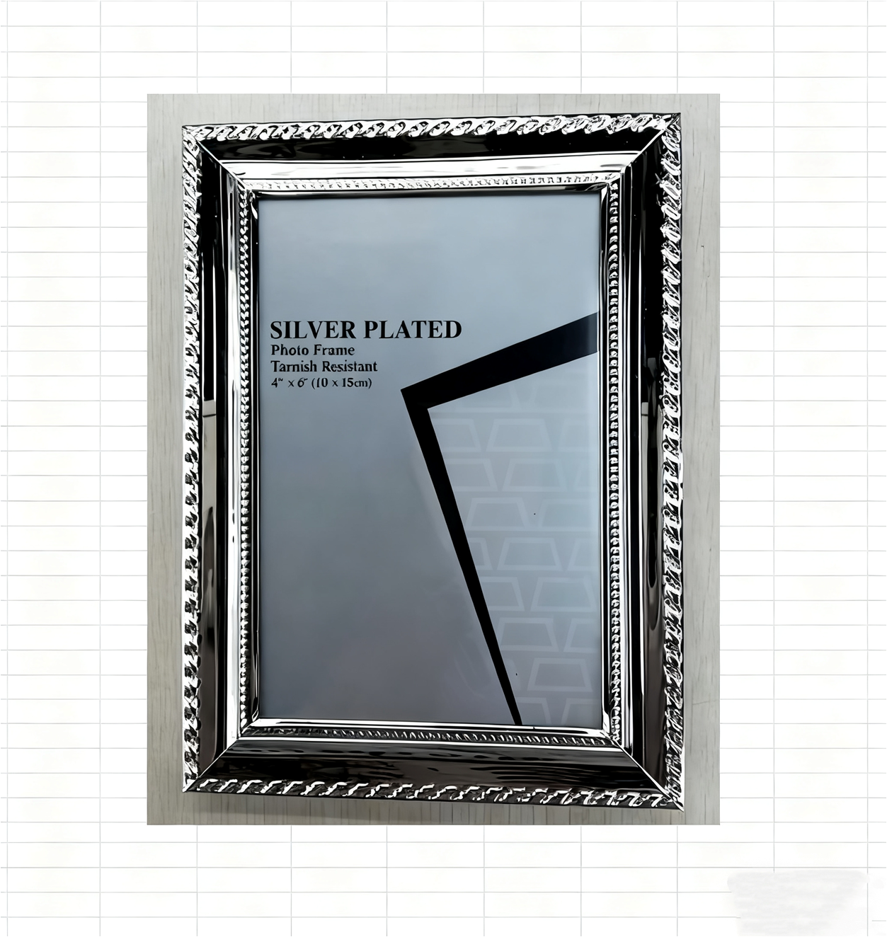 金属电镀相框白底实物图