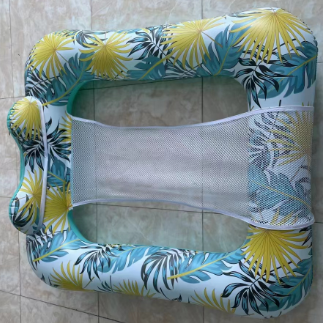 跨境新品方形躺椅浮排加厚pvc网布躺椅浮排水上充气坐骑细节图