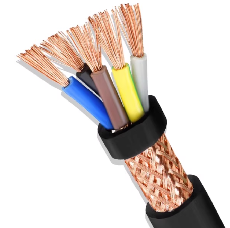 National standard RVV copper core RVVP Jiangnan 3 4-core 2 cable 1.5 square 2.5 household 1 shielded signal sheathed wire 7 cores
