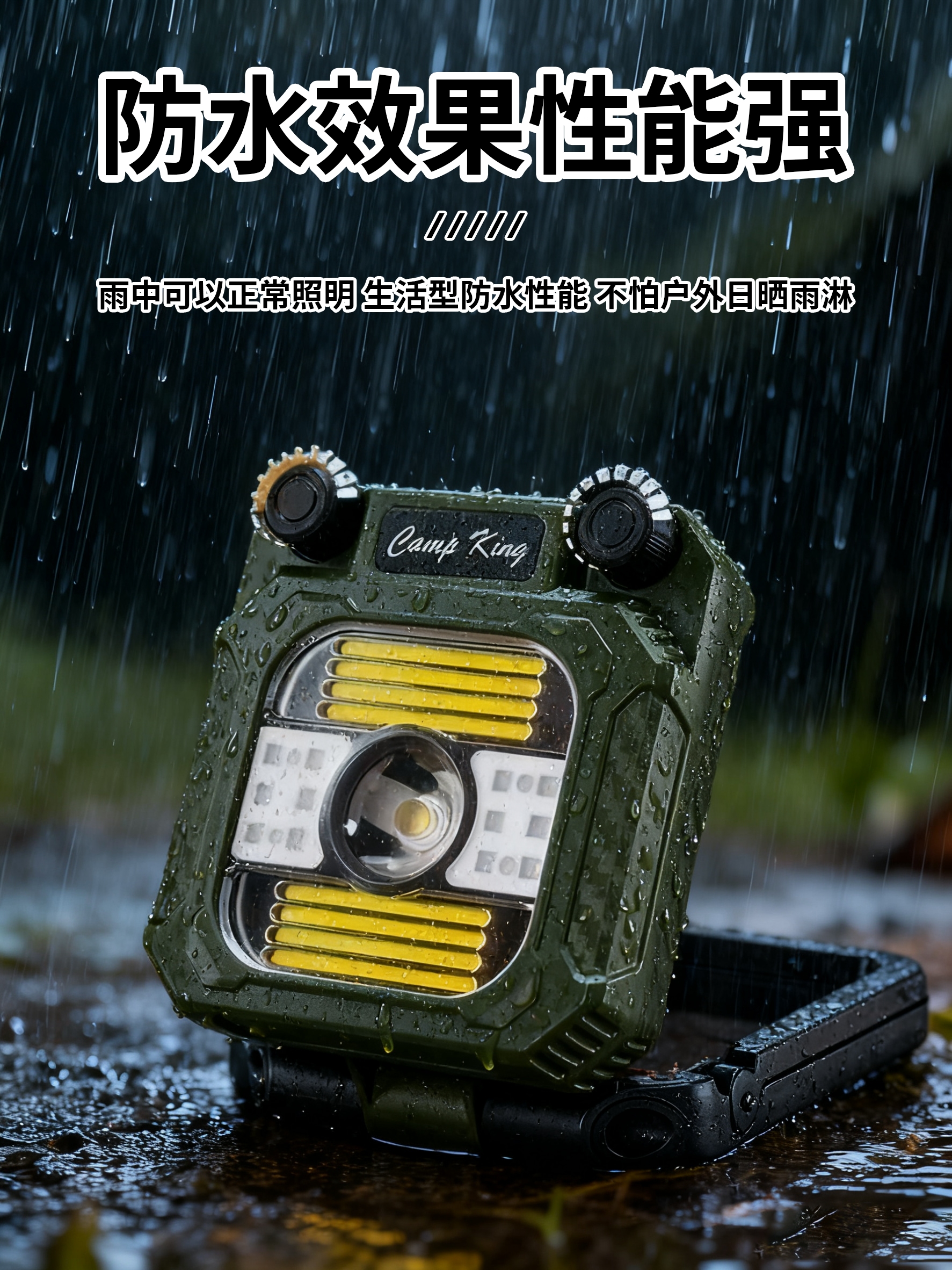 Outdoor camping lamp, professional long-lasting camp tent lamp, hand-cranked charging portable multi-functional emergency work lamp pic 4