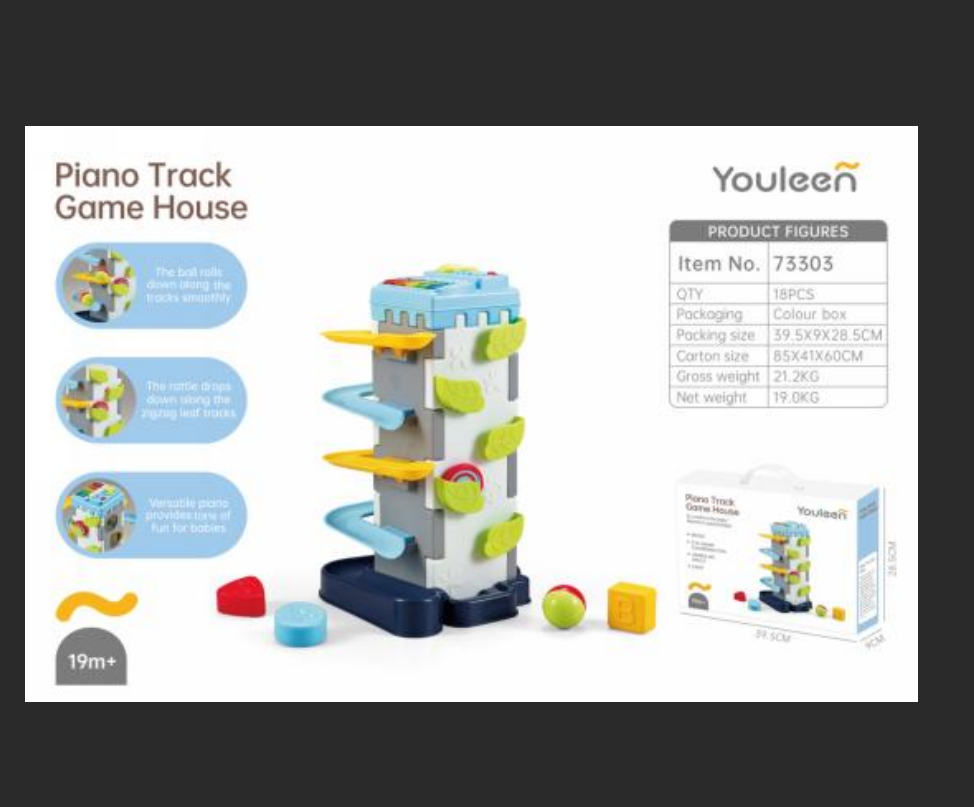 Jiaqu Yiqu Infant and Children's Sound and Light Piano Track Game House