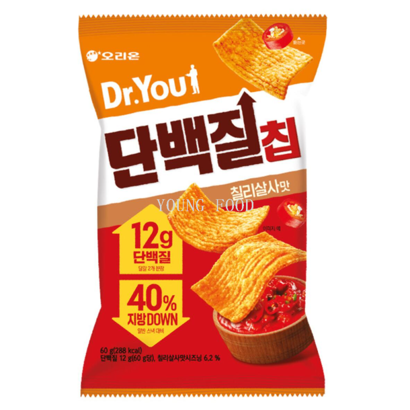 Free shipping: 60g of Lotte Confectionery Protein Crisps (butter-baked Squid flavor), snack pastry SPIRITOZZI Specification image