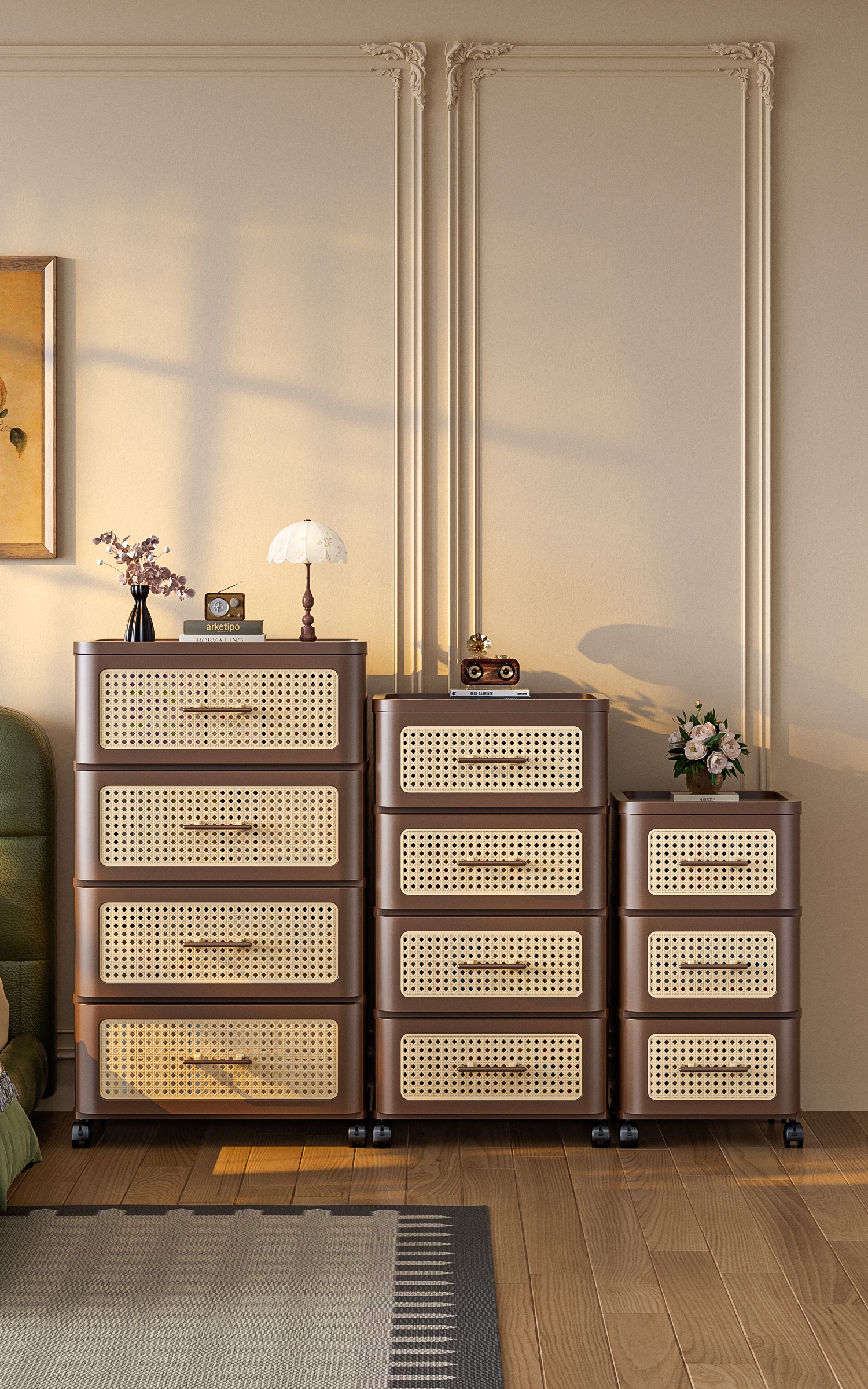 #2023系列 中古风床头柜【鹅黄定制款】详情3