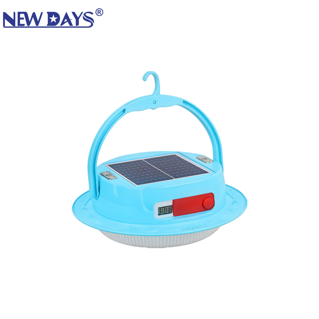 NEWDAYS brand's new cross-border LED solar portable camping lamp, charging tent lamp, outdoor lighting, ultra-long battery life, emergency lamp, energy-saving high-brightness led lamp, solar lamp
