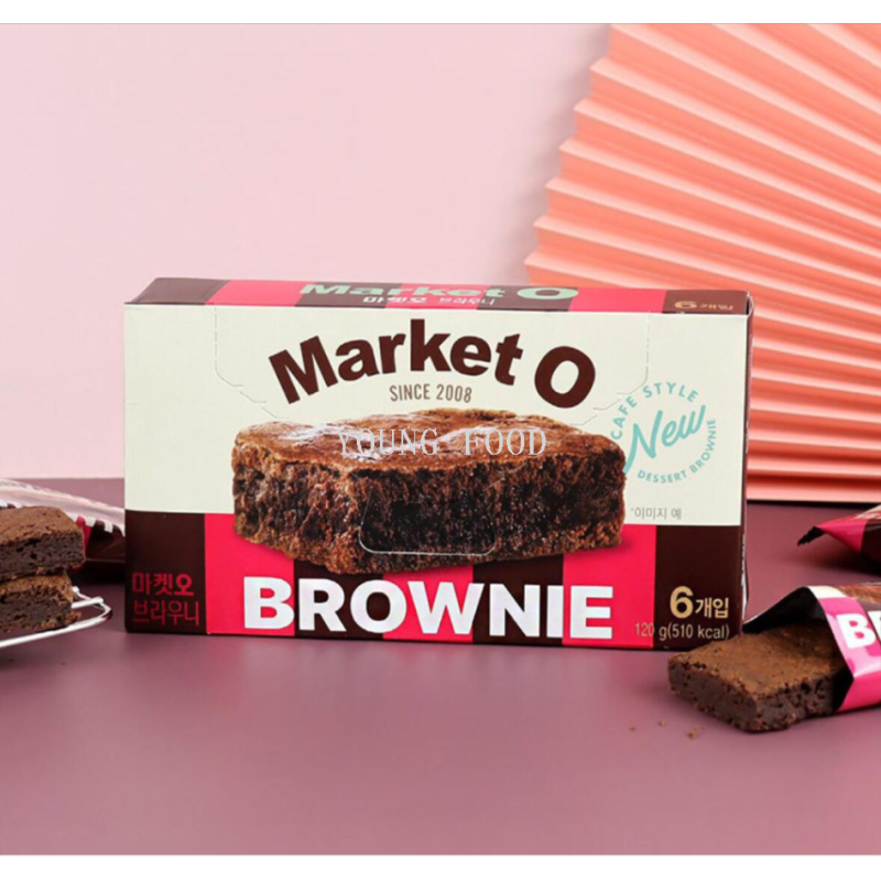 Free shipping! Korean Lotte Confectionery Brownie cake 120g Imported snack pastry figurine SPIRITOZZI Application Scenario