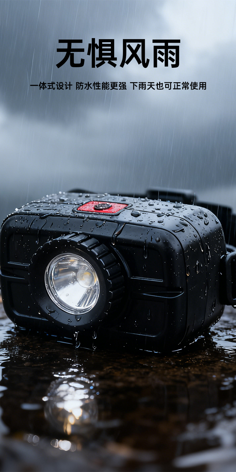 One-piece Daifa head-mounted high-intensity mini headlamp, outdoor charging fishing, miner led headlamp with strong light and long battery life pic 5