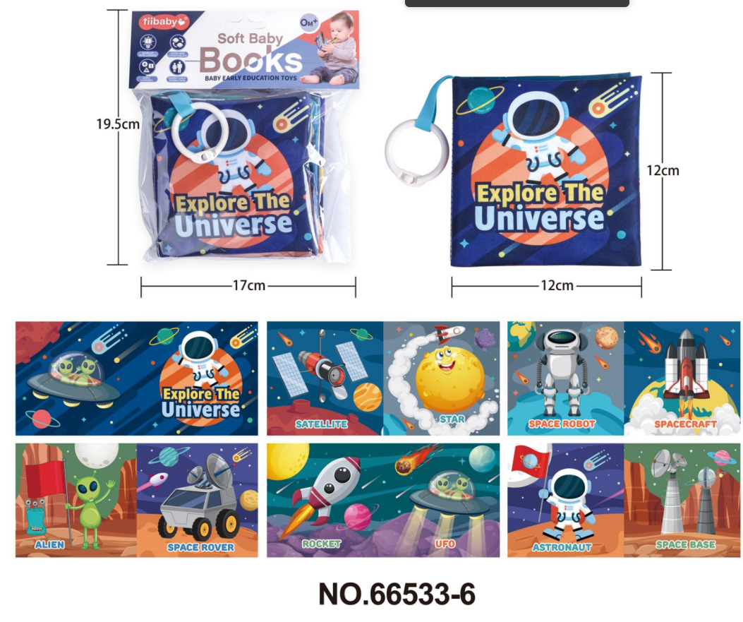 Baby cloth books are eco-friendly and tear-resistant pic 6